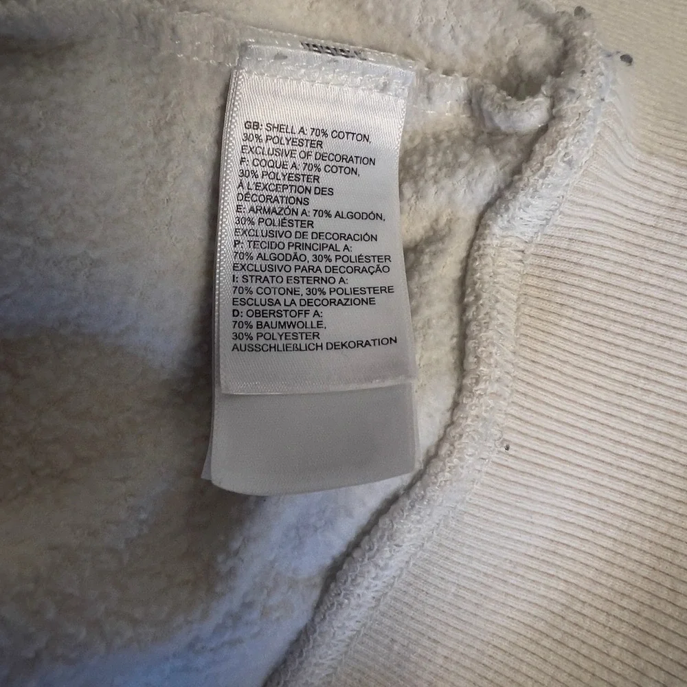 The North Face‎ Cream Crewneck Sweatshirt Women's XL Embroidered Pullover
